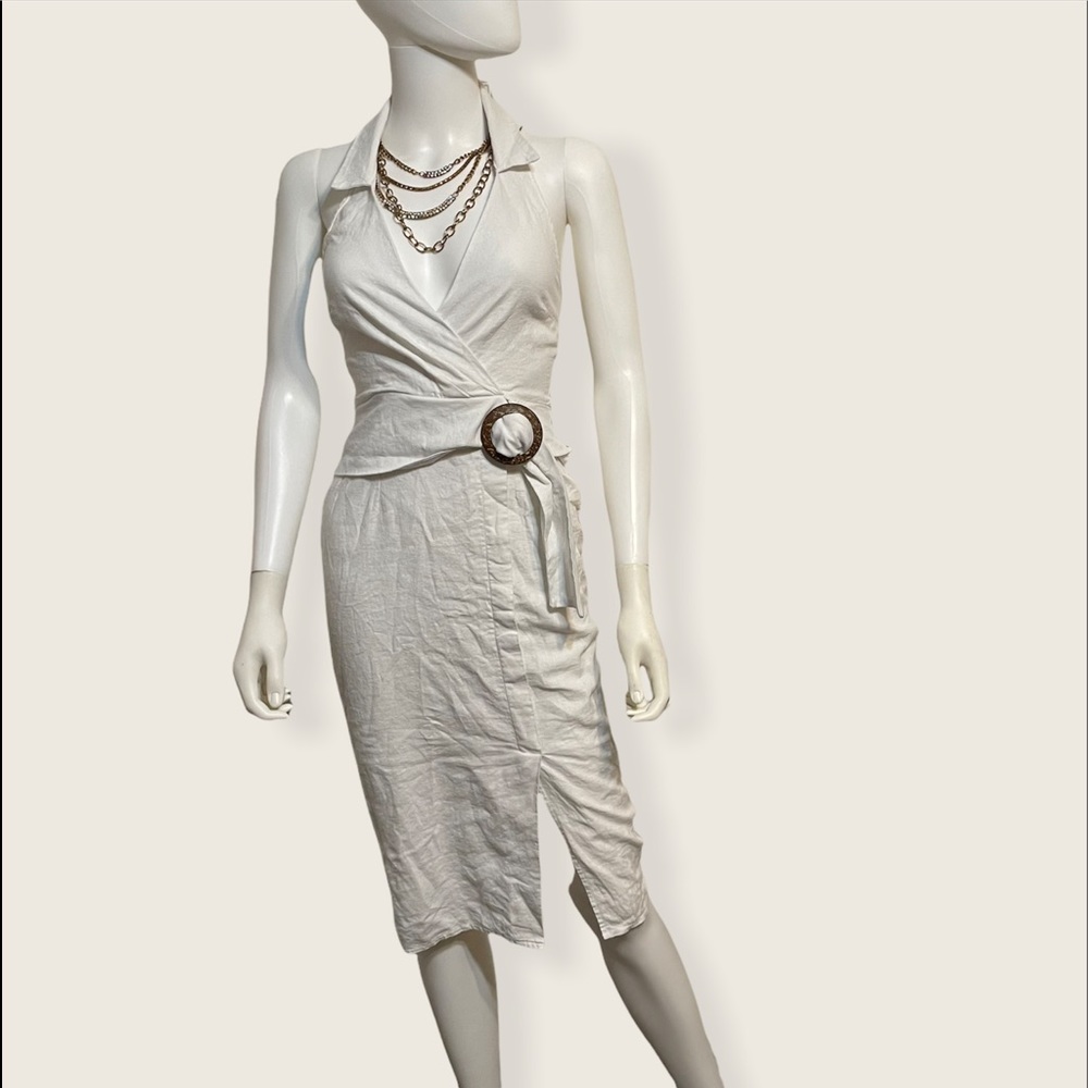 Nicolas Halter white pencil dress
